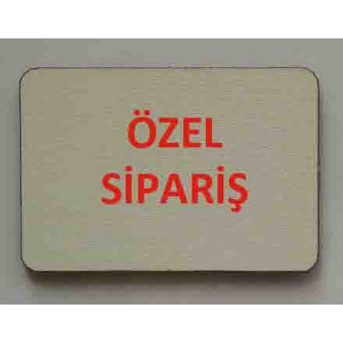 SİP33 , 10 Ad. Özel Sipariş Tahta Magnet - Arkası Magnetli - ( 5.5 cm * 8 cm )