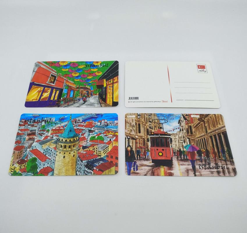 Giftsturkiye Kartpostal İstanbul Yılbaşı Hediye ( 6 adet )