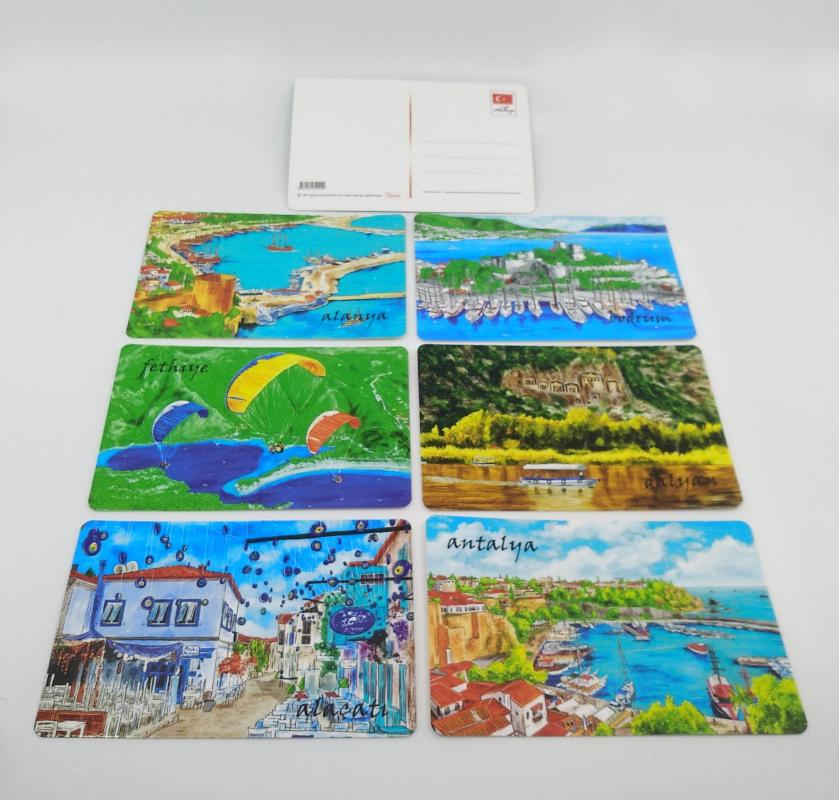 Giftsturkiye Kartpostal Tatil Yerleri Yılbaşı Hediye ( 6 adet )