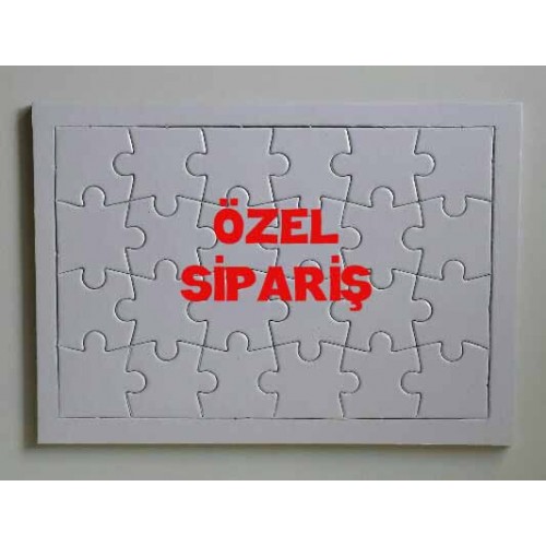 SİP57 , 2 adet Özel Sipariş  PUZZLE ( A/5 ebat , 24 parça ) , HIZLI ÜRETİM , 3 GÜNE TESLİM .