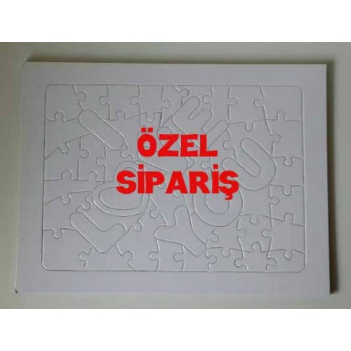 SİP61 , 2 adet Özel Sipariş  PUZZLE ( A/4 ebat , I Love You ) , HIZLI ÜRETİM , 3 GÜNE TESLİM .