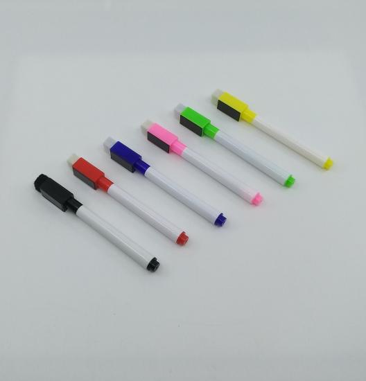 Giftsturkiye Mıknatıslı Silgili Akıllı Beyaz Tahta Kalemi Karışık Renkli Silinebilir ( 6 adet )