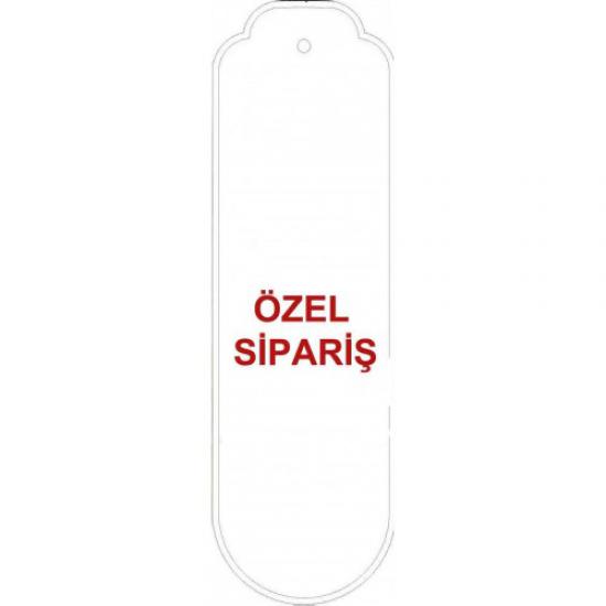 SİP04 , 1.000 adet Özel Sipariş PÜSKÜLLÜ Arkası Mıknatıslı Kitap Ayracı , 4 cm * 14 cm