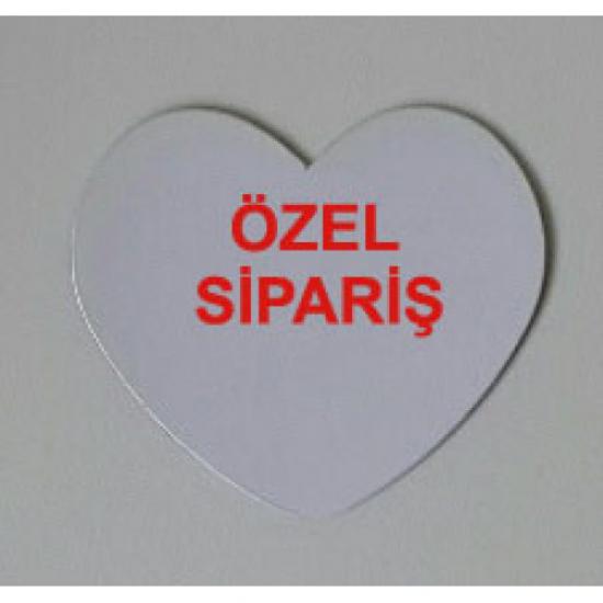 SİP24 , 20 adet Özel Sipariş KALPLİ MAGNET , ( 7 cm * 8 cm ) , HIZLI ÜRETİM , 2 GÜNE TESLİM .