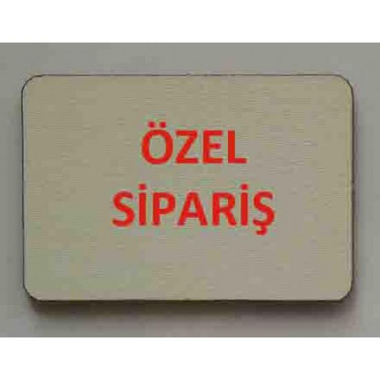 SİP33 , 10 Ad. Özel Sipariş Tahta Magnet - Arkası Magnetli - ( 5.5 cm * 8 cm )