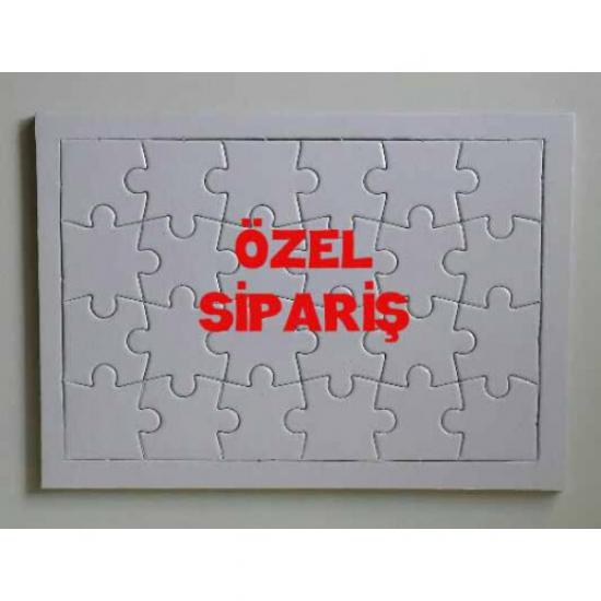 SİP57 , 2 adet Özel Sipariş  PUZZLE ( A/5 ebat , 24 parça ) , HIZLI ÜRETİM , 3 GÜNE TESLİM .