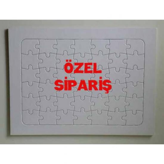 SİP58 , 2 adet Özel Sipariş  PUZZLE ( A/4 ebat , 42 parça ) , HIZLI ÜRETİM , 3 GÜNE TESLİM .