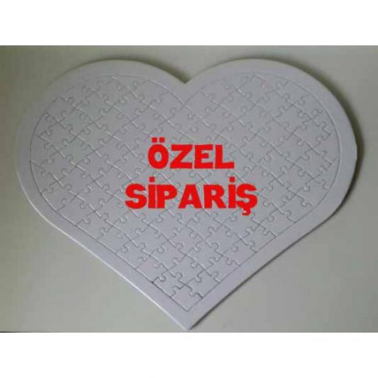 SİP64 , 2 adet Özel Sipariş  PUZZLE ( A/3 ebat , kalpli ) , HIZLI ÜRETİM , 3 GÜNE TESLİM .