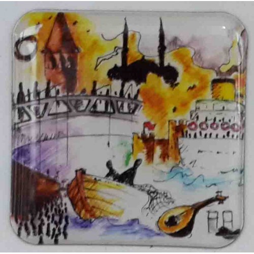 Şeffaf Damla Magnet SMDK08 , 5 Adet ( 5 cm * 5 cm )